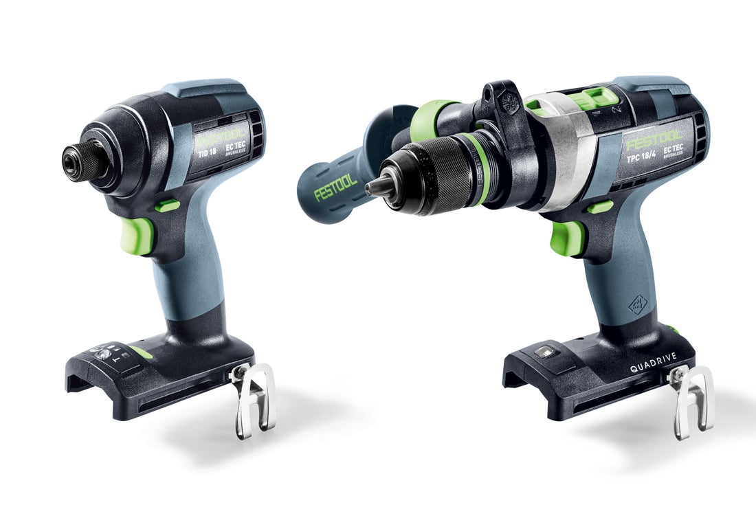 Festool TID 18 Cordless Impact Driver and TPC 18 Percussion Drill Combo Set 18V 578830