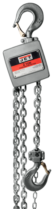 Jet AL100 Series Aluminum Hand Chain Hoist, 2 Ton x 20 Foot Lift AL100-200-20 133220