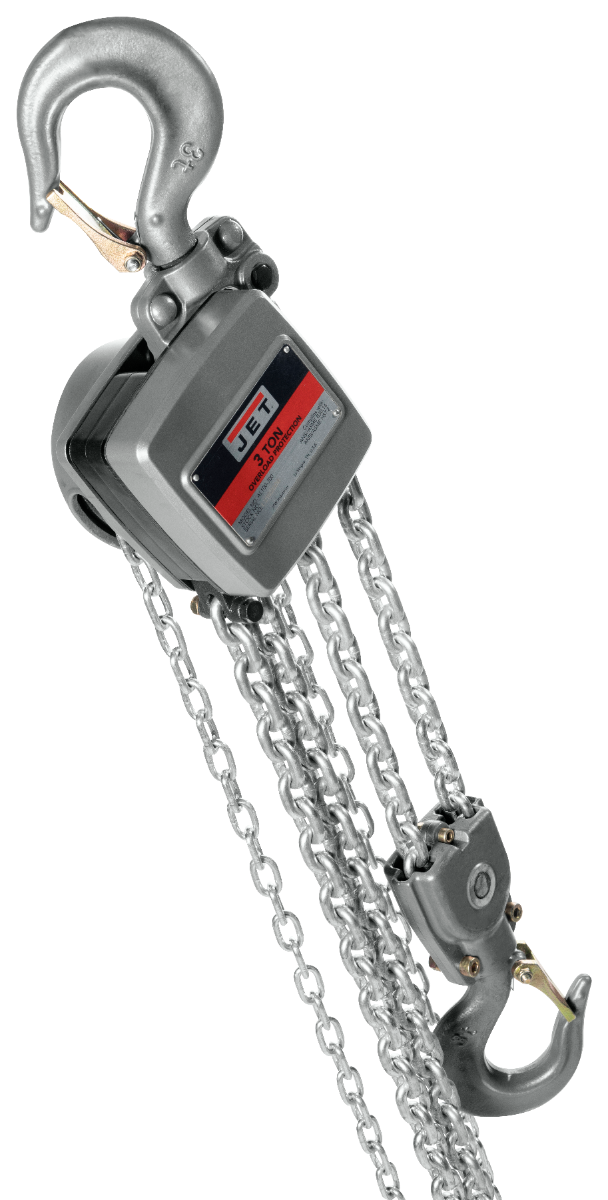 Jet AL100 Series Aluminum Hand Chain Hoist, 3 Ton x 30 Foot Lift AL100-300-30 133330