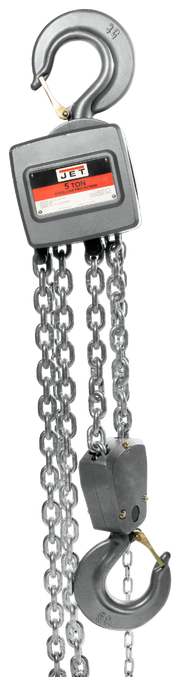 Jet AL100 Series Aluminum Hand Chain Hoist, 5 Ton x 15 Foot Lift AL100-500-15 133515