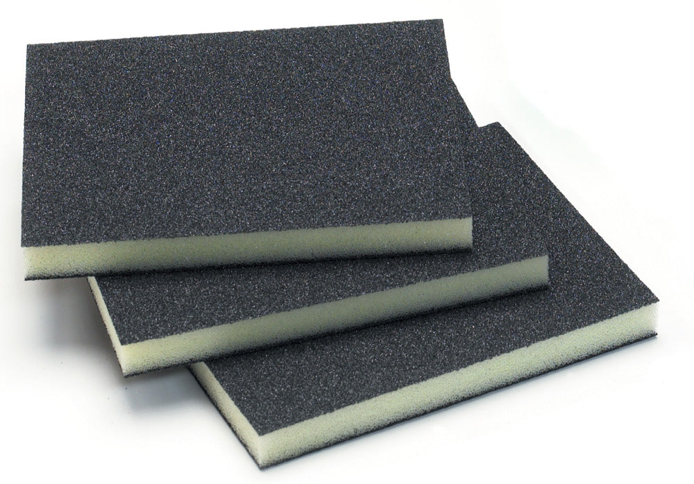 Mirka 3-3/4 x 4-3/4 x 1/2 in. 150G Double Sided Abrasive Sponge, Qty 10 1351-150