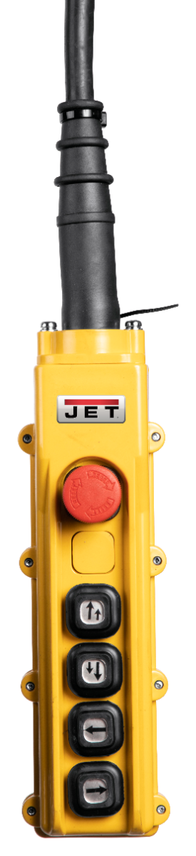 Jet TS300-015 3 Ton Electric Hoist with Trolley & 4 Button Pendant 140117K