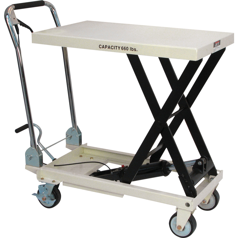 Jet SLT-660F, Scissor Lift Table, Folding Handle, 660-lb. Capacity 140777