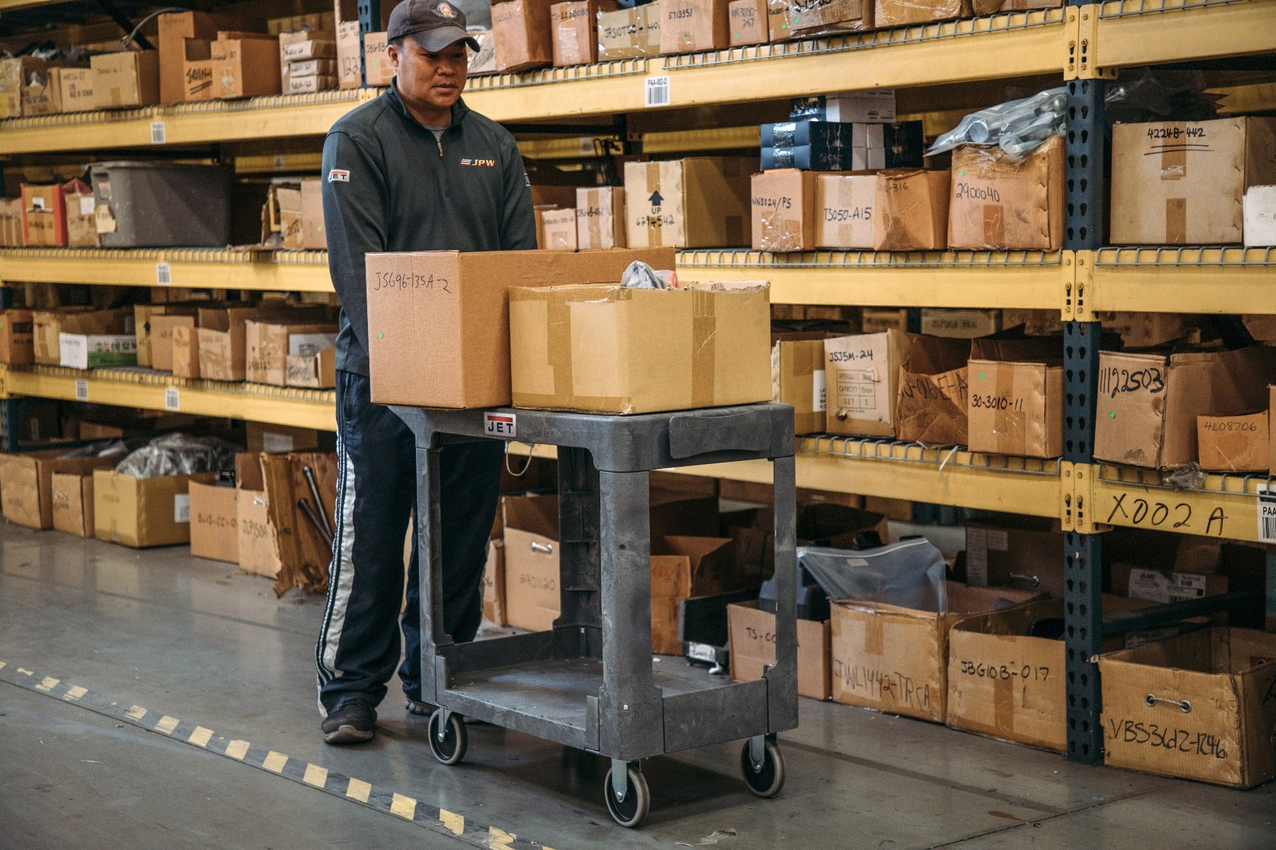 Jet PUC-3819 Flat Top Resin Utility Cart 141011