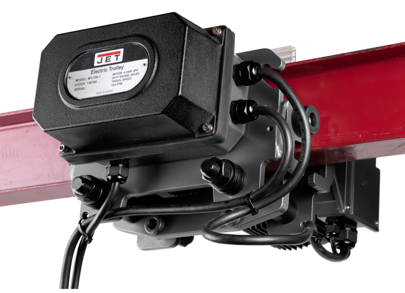 Jet TS200-015 2 Ton Electric Hoist 460V with Trolley & 4 Button Pendant 144008K