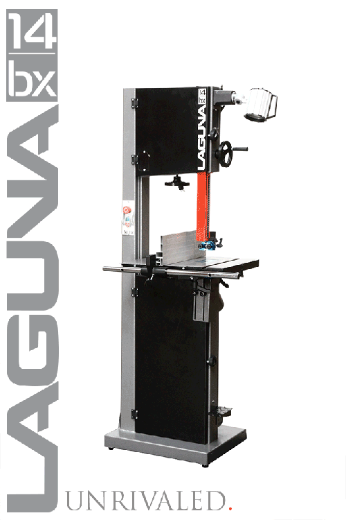 Laguna Tools 13 in. Resaw Cap. Bandsaw, 2.5 HP, 220V, 1 Ph, 14|BX MBAND14BX220-250