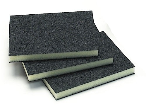 Mirka 3-3/4 x 4-3/4 x 1/2 in. 220G Double Sided Abrasive Sponge, Qty 100 1351-220B