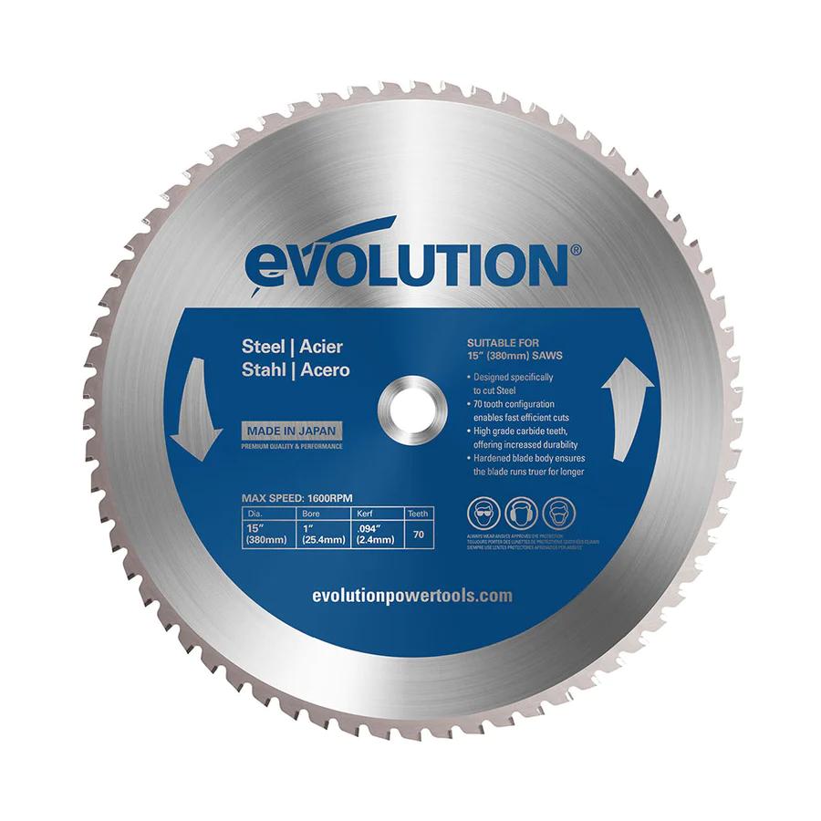 Evolution 15" Mild Steel and Ferrous Metal TCT Blade 15BLADEST