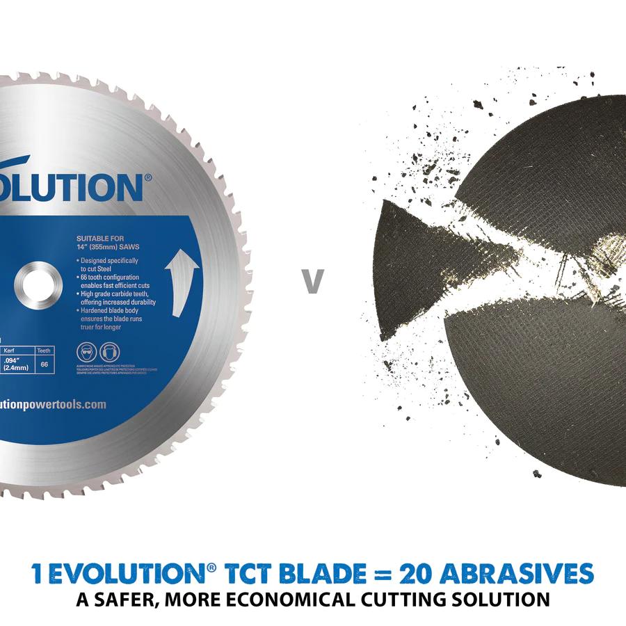 Evolution 15" Mild Steel and Ferrous Metal TCT Blade 15BLADEST