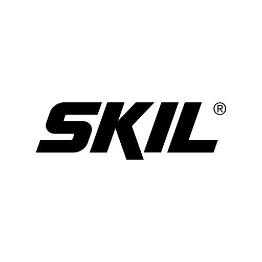 Black 'SKIL' logo on a white background