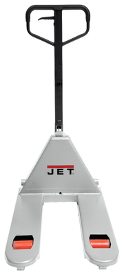 JT161004 JET® J Series Pallet Trucks are available in 6 different configurations. Each JET J Series Pallet Truck has a low profile of 2-1/2 inches, varying widths of 16 to 27 inches, and multiple lengths from 36 to 48 inches.
