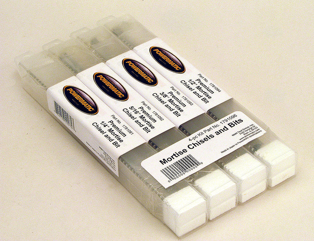 Powermatic Premium Mortise Chisel & Bits (Set of 4) 1791096