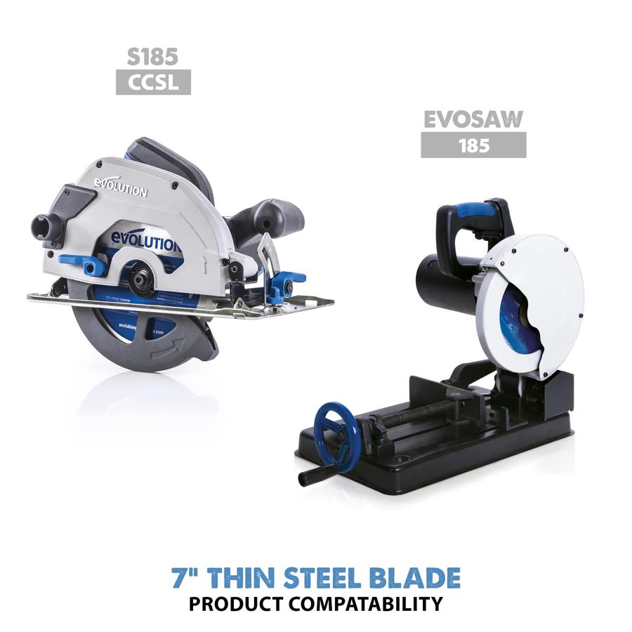 Evolution 7 in. Thin Steel and Ferrous Metal TCT Blade, 68T, 20mm Arbor 180BLADETS