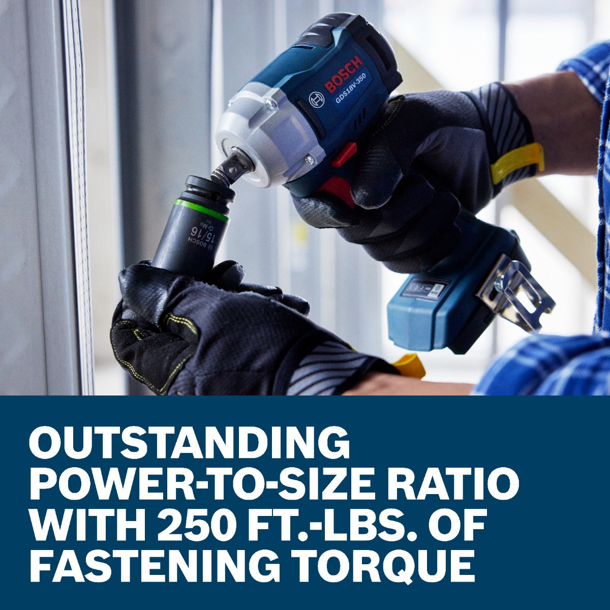 Bosch 18V 1/2" Compact Impact Wrench GDS18V-350N