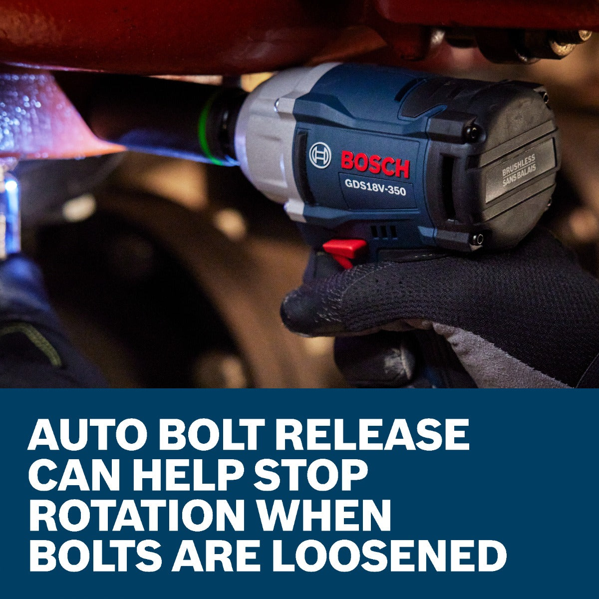 Bosch 18V 1/2" Compact Impact Wrench GDS18V-350N