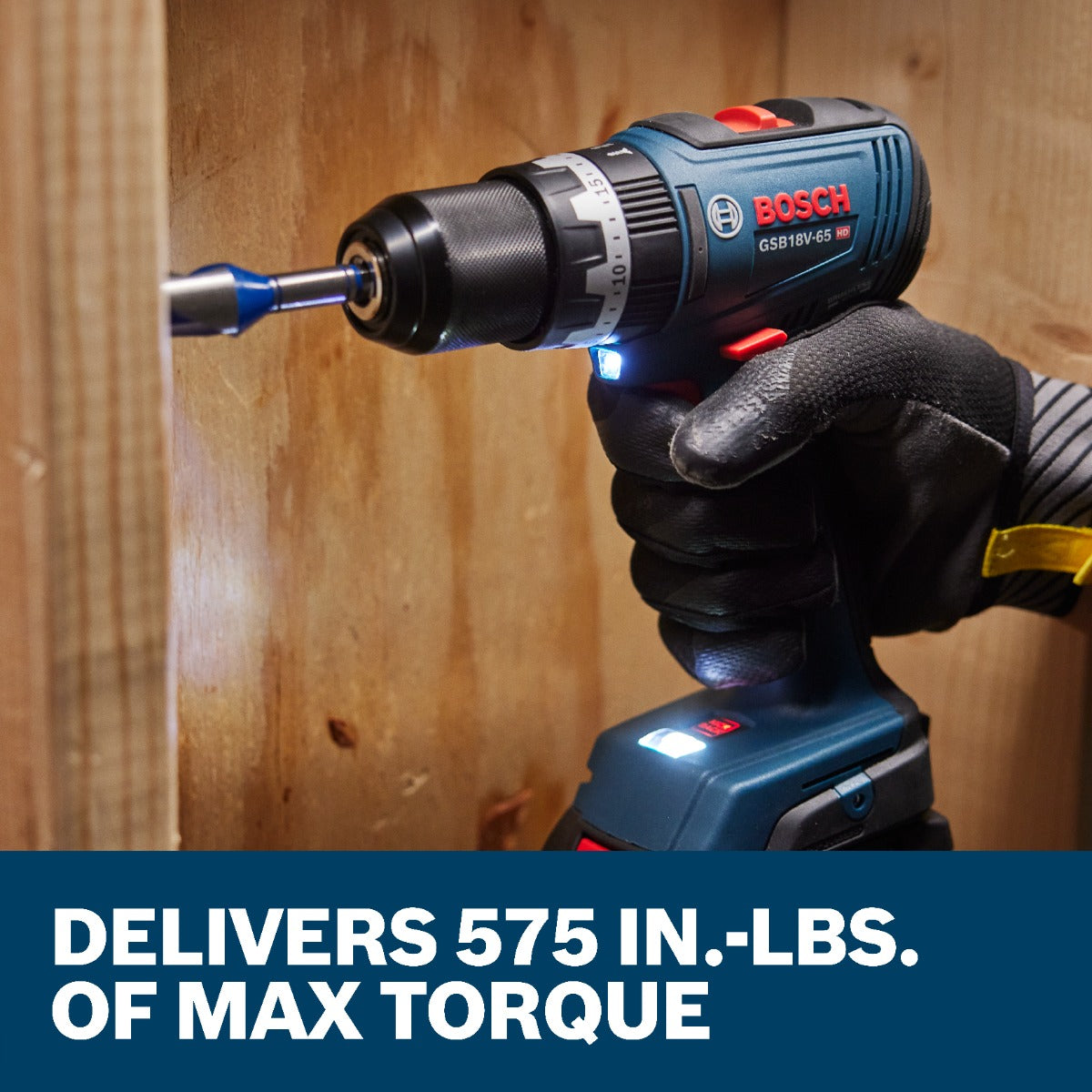 Bosch 18V Brushless 1/2" Hammer Drill/Driver Kit w/ 2 Ah Standard Battery GSB18V-65B12