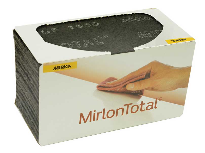 Mirka Mirlon Total 4-1/2 x 9 in. 1500G Very Fine Scuff Pad (Gray), Qty 25 18-118-448