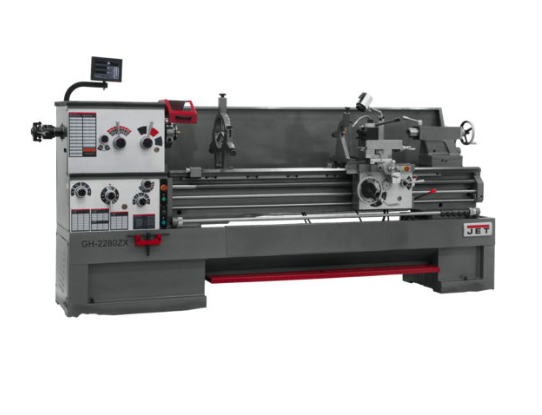 Jet Lathe with Newall DP700 DRO, Taper Attachment & Collet Closer, GH-2280ZX 321579