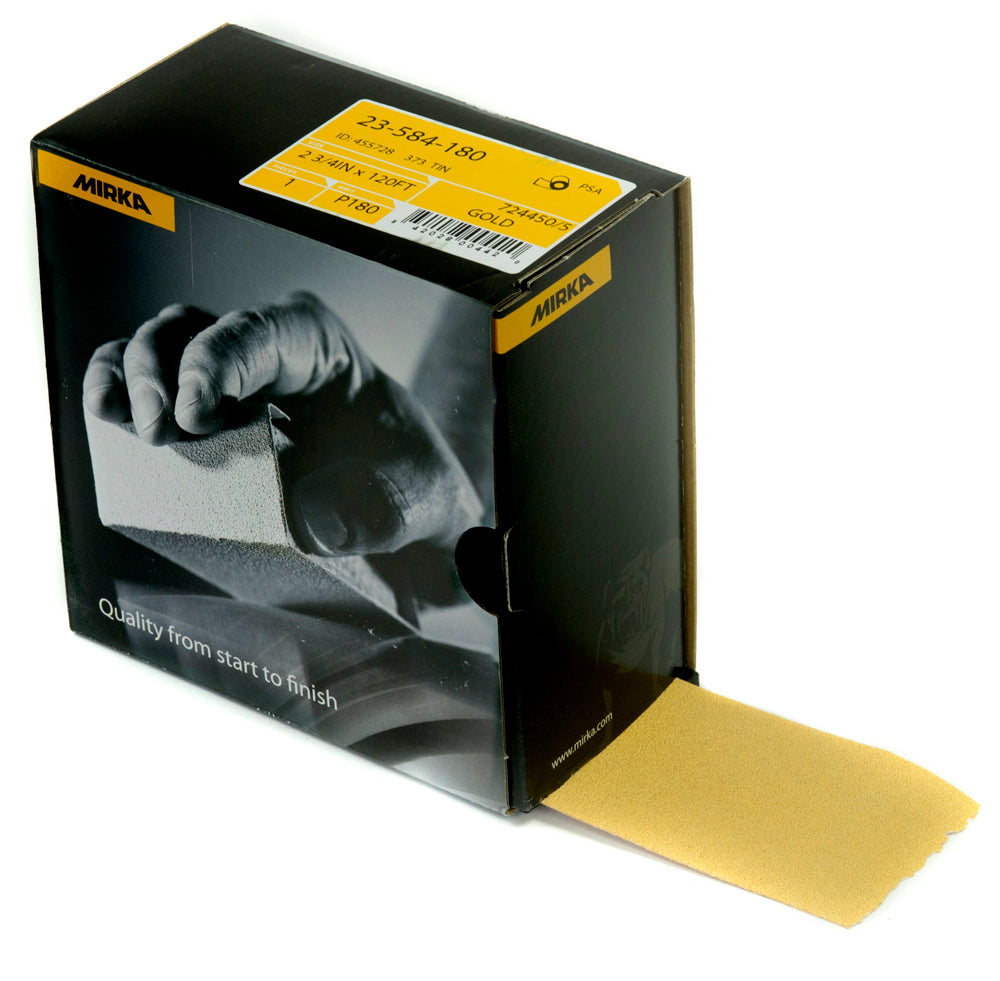 Mirka Gold 2-3/4 in. x 40yd. 220G PSA Autokut Roll 23-584-220