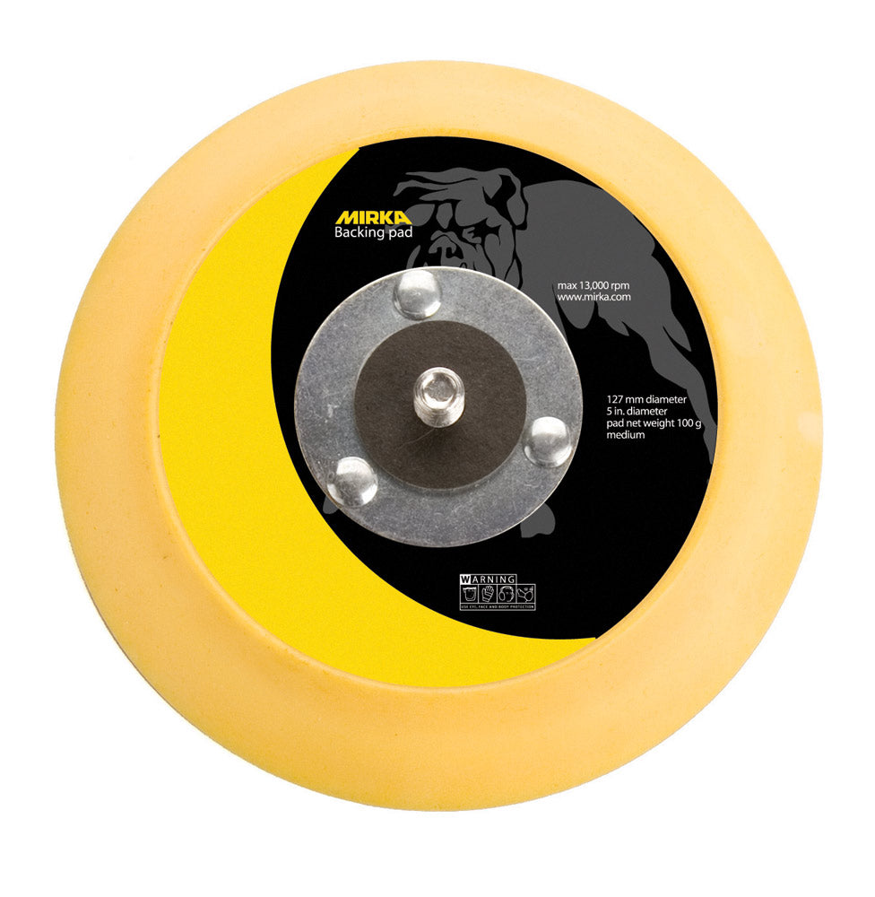 Mirka 5 in. Grip Faced Flexible Edge Backup Pad 5/16 in. x 24 thread, Qty 1 105PG