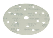 Mirka Polarstar 6 in. 600G 15 Hole Grip Film-Backed Disc, Qty 50 FA61105061