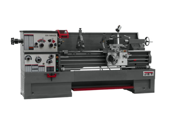 Jet Lathe with Taper Attachment and Collet Closer Installed, GH-1660ZX 321544