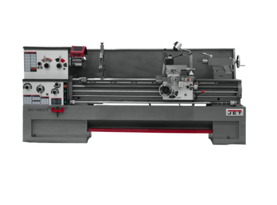 Jet Lathe with 2-axis ACU-RITE DRO 200S, Collet Closer and Taper Attachment Installed, GH-1880ZX 321595