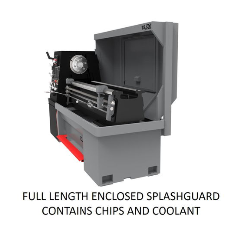 Jet Elite 17x40 Large Spindle Bore Geared Head Lathe With Taper Attachment and Collet Closer, EGH-1740 892502