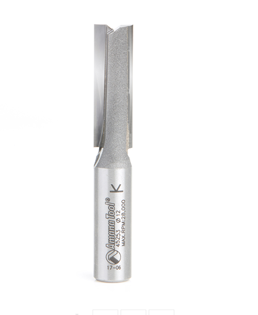 Amana Tool 2 Flute 12mm Dia. 12mm Shank 45253