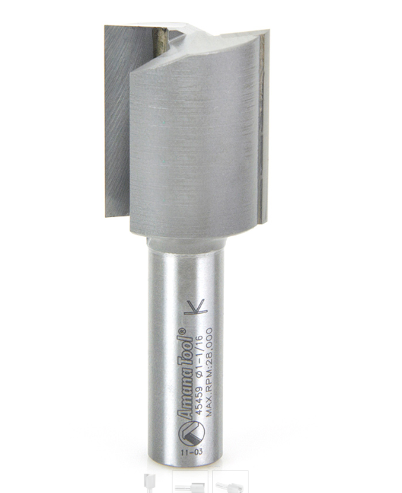 Amana Tool 2 Flute 1-1/16 Dia. 1/2 in Shank 45459
