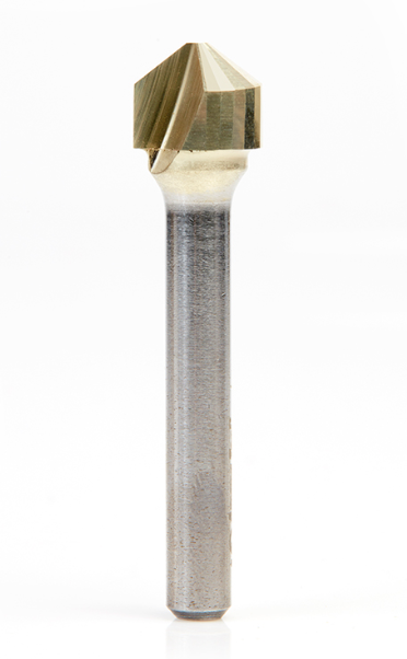 Amana Tool Carbide V-Groove 108 Deg. Folding, 1/4 in Shank 45781