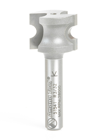 Amana Tool Bull Nose 3/32 Rad. 1/4 in Shank 51541