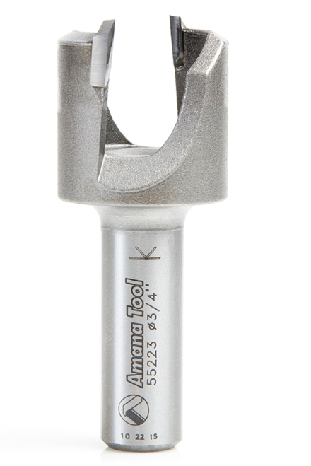 Amana Tool Plug Cutter 3/4 in Dia. 1/2 in Shank 55223