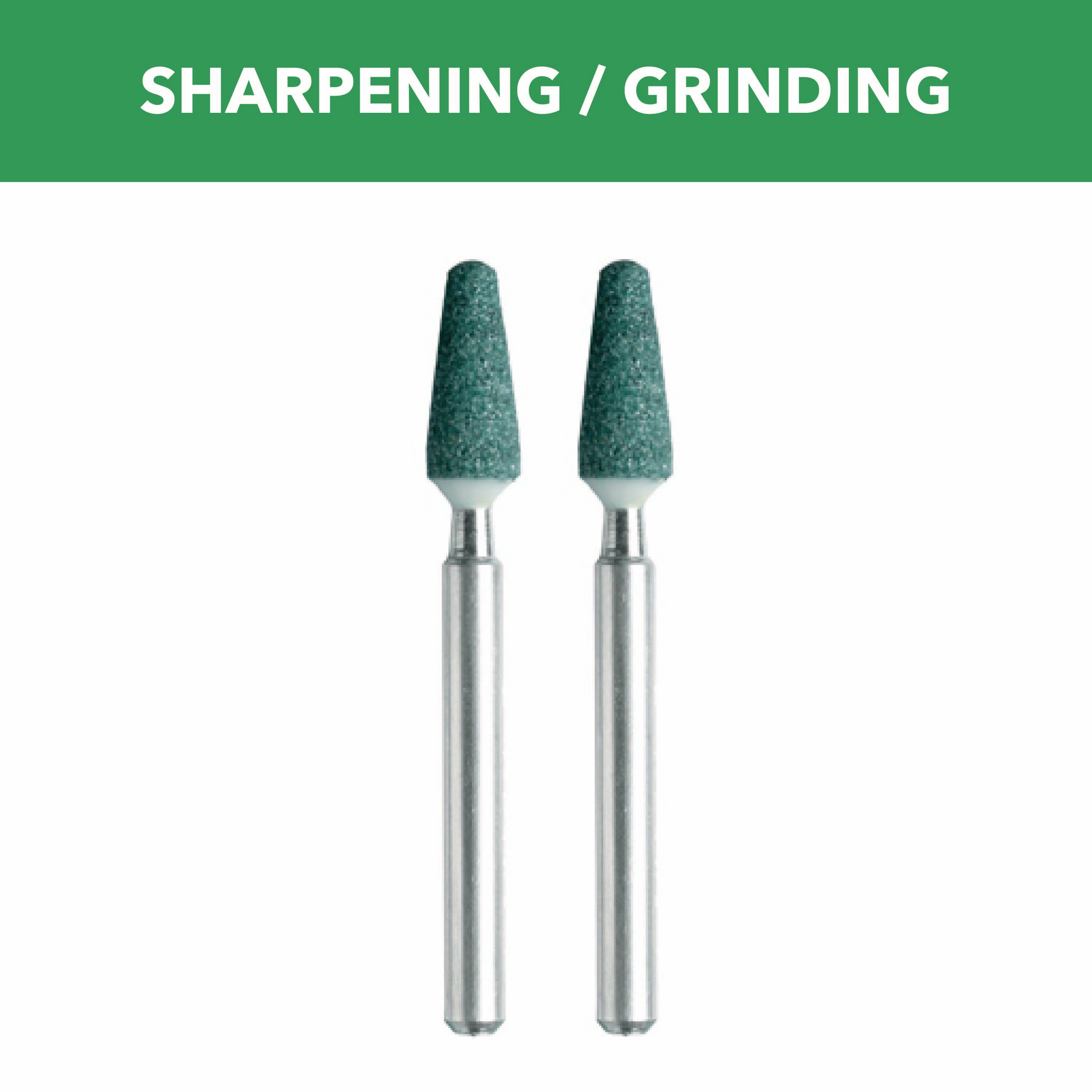 3/16 in. Silicon Carbide Grinding Stones, 2-Pack