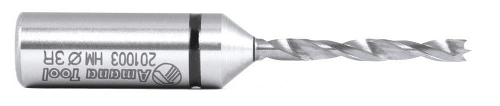 Amana Tool 3mm Brad Point SC R/H 57mm Long 201003