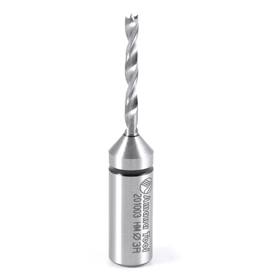 Amana Tool 3mm Brad Point SC R/H 57mm Long 201003