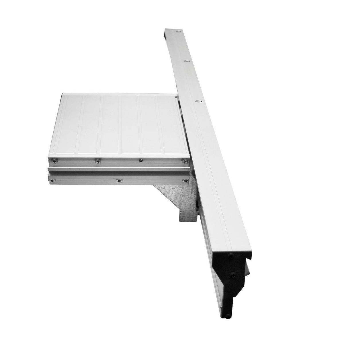 Mafell sliding table for Erika 60 pull push saw with aluminum platform and guide rail