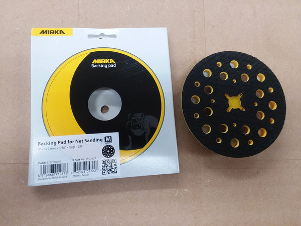 Mirka 5 in. 28 Hole Medium Grip Backup Pad 5/16 in. x 24 thread 915GV28