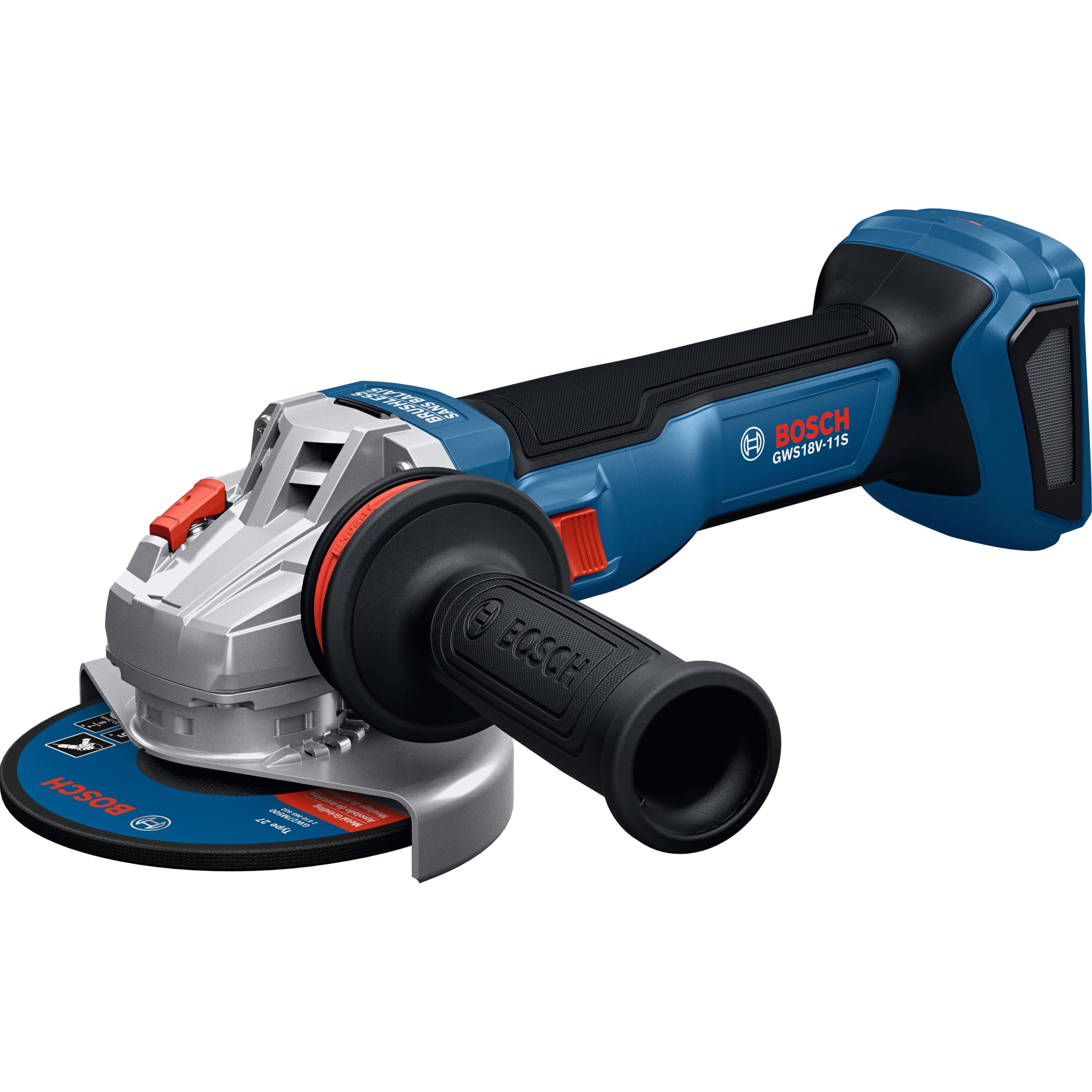 Bosch 18V 4-1/2 - 5" Angle Grinder with Slide Switch (Bare Tool) GWS18V-11SN