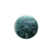 Circular metal end cap with the embossed number 3 from Mafell guide accessories