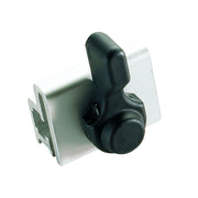 F RS Kick Back Stop mounted on Mafell guide rail with black knob for anti kickback protection.