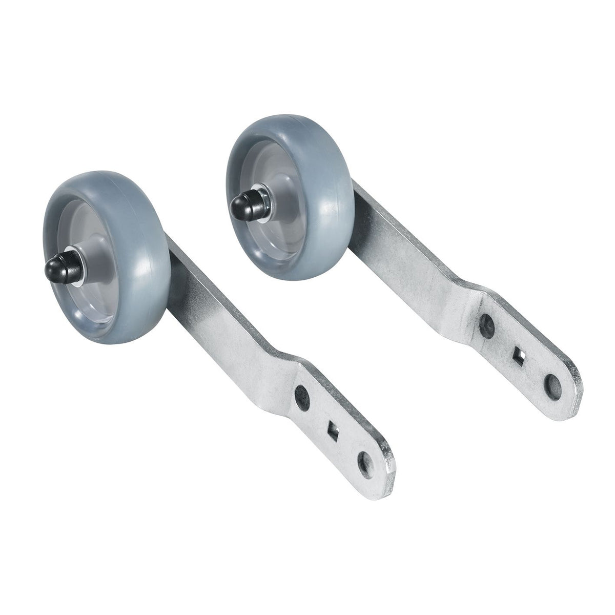 Extension kit with wheels for Mafell ERIKA 70 and ERIKA 85 saws with two rollers on metal arms for easy mobility.