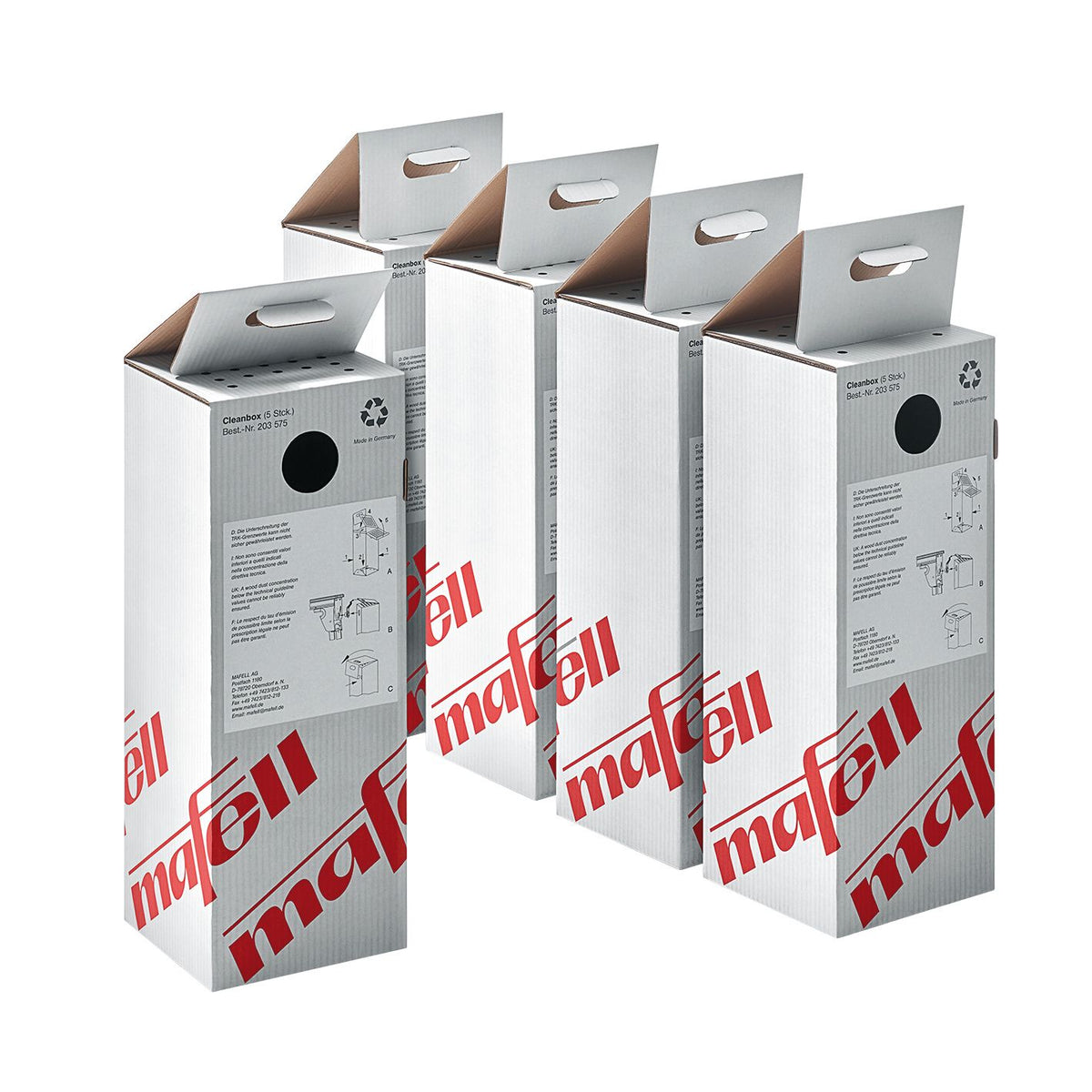 Mafell Cleanbox Chip Collecting Cardboard Box System, 5-Pack 203575