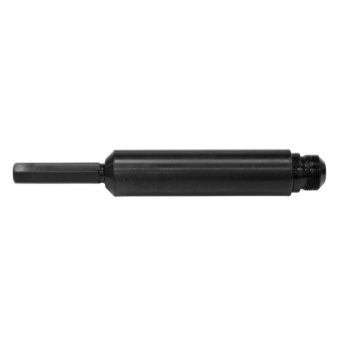 Mafell hexagon shaft for drilling machines with chuck shown as a long cylindrical shaft with a threaded end
