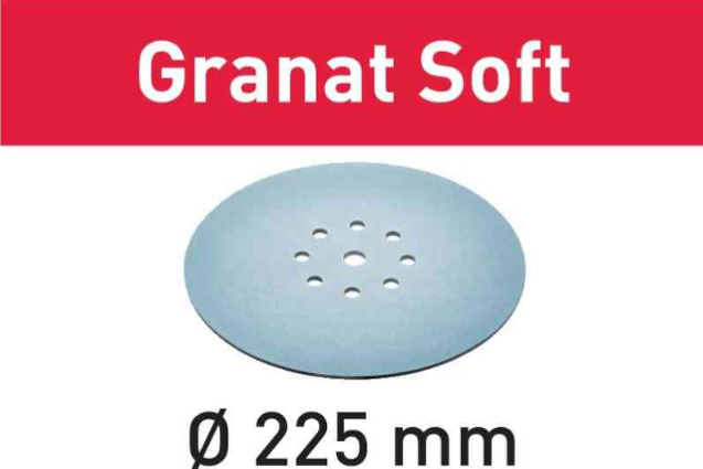 Festool Granat Soft 9 in. 120G Planex Sanding Disc STF D225, 25-Pack 204223