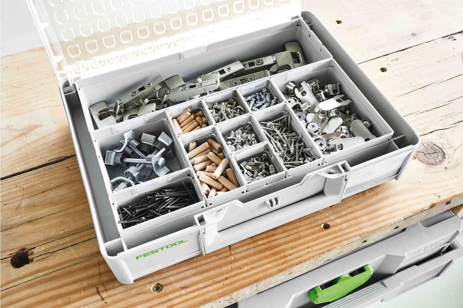 Festool 10 piece Systainer3 Organizer SYS3 Org L 89 204857