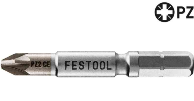 Festool Centrotec Pozidrive Driver Bit 2-50 mm, 2-Pack 205070