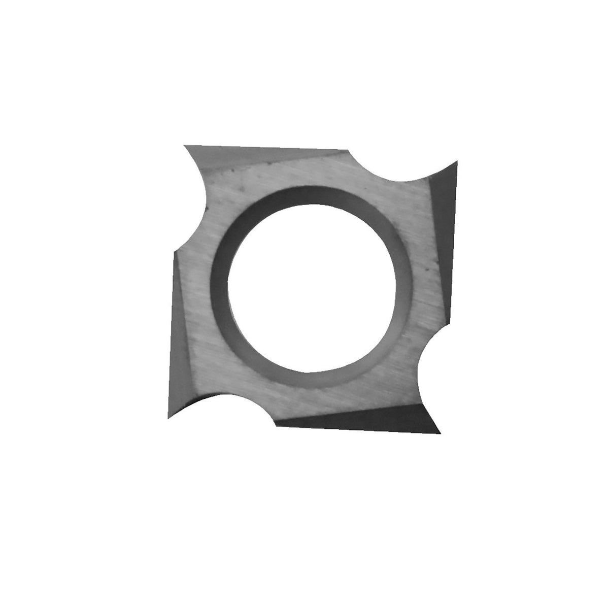 Reversible carbide knife square 14x14x3 mm with central mounting hole for Mafell MF26cc drywall cutter head