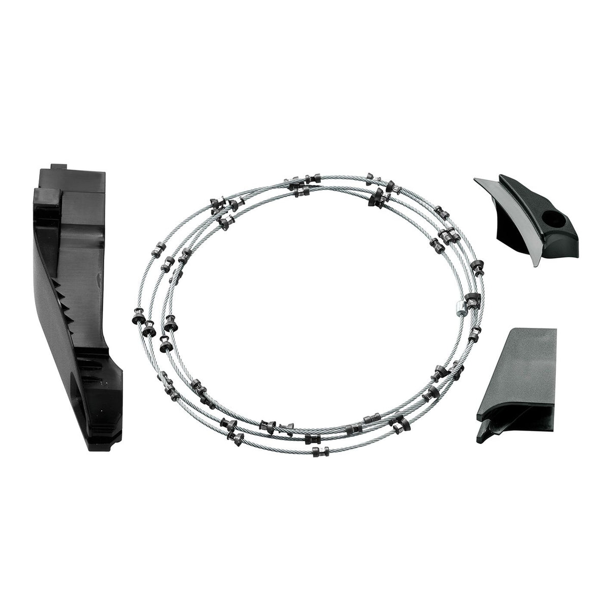 Mafell Cutting Wire DSS-SR replacement kit with two sweepers and pulley guard laid out on a white background