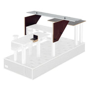 Mafell ST-FE 200 Guide Unit for DSS 300 cc insulation saw mounted on a workbench with an aluminum guide rail